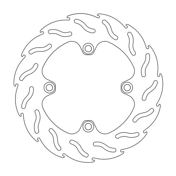 Disque de frein Arrière Moto-Master Flame pour CB 750 Seven Fifty (92-01) - 110392