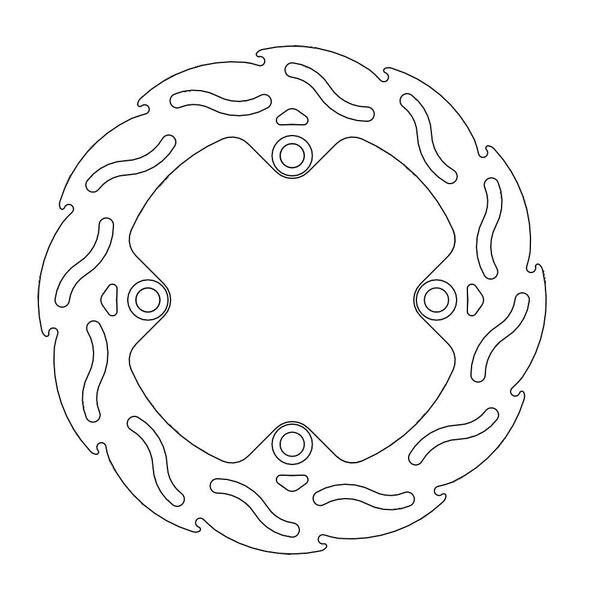 Disque de frein Arrière Moto-Master Flame pour VTR 1000 F (97-06) - 110206