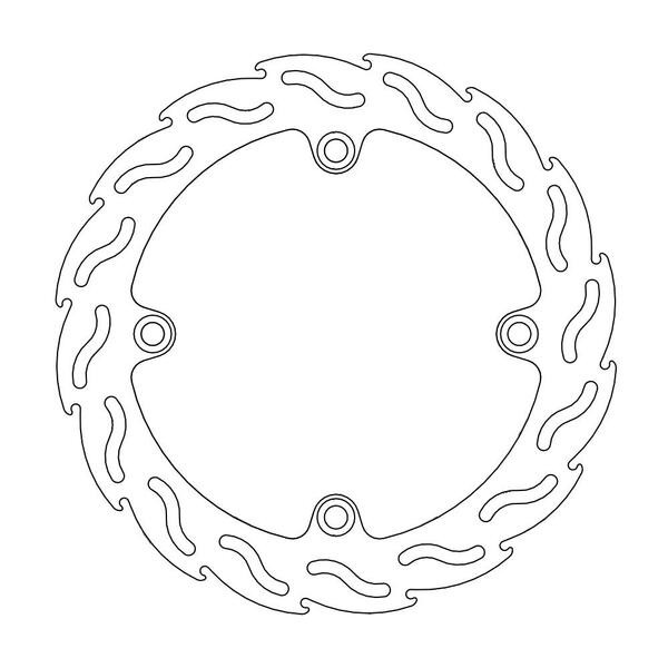 Disque de frein Arrière Moto-Master Flame pour 1000 Varadero sans ABS (99-02) - 110301