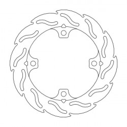 Disque de frein Arrière Moto-Master Flame pour CBR 1000 RR Fireblade ABS (09-16) - 110414
