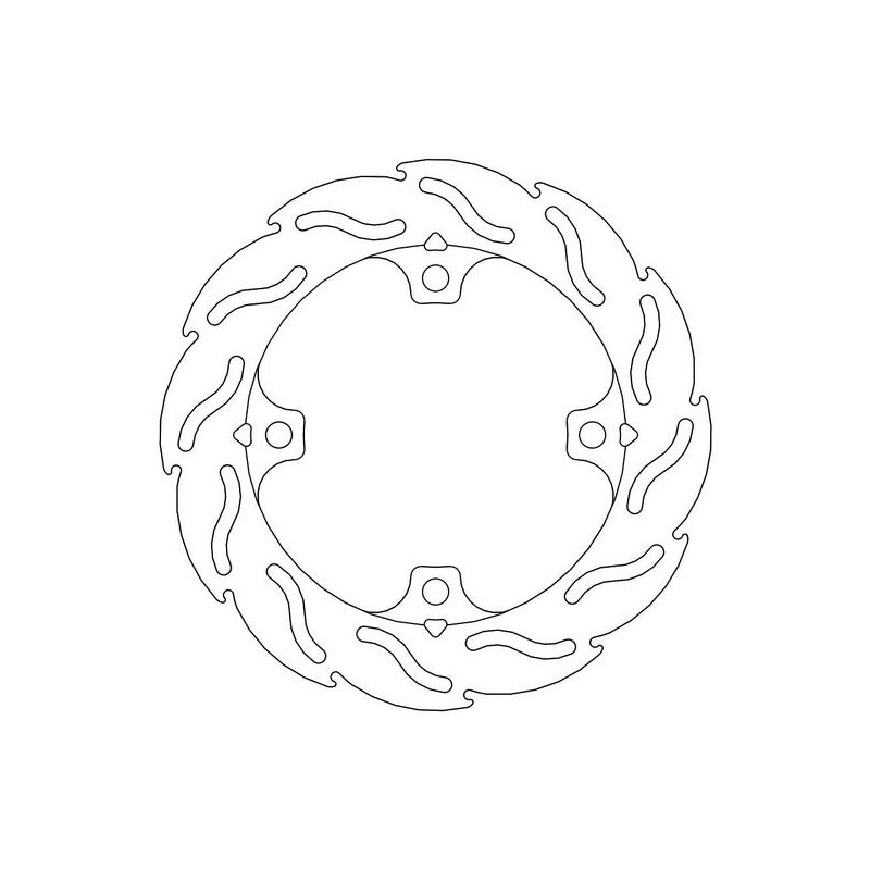 Disque de frein Arrière Moto-Master Flame pour CBR 1000 RR Fireblade ABS (09-16) - 110414 Disque de frein Arrière Moto-Master Flame pour CBR 1000 RR Fireblade ABS (09-16) - 110414