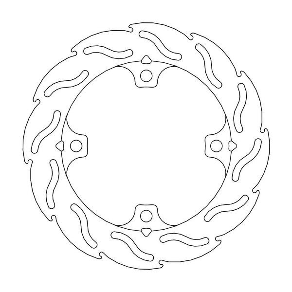 Disque de frein Arrière Moto-Master Flame pour CBR 1000 RR Fireblade ABS (09-16) - 110414