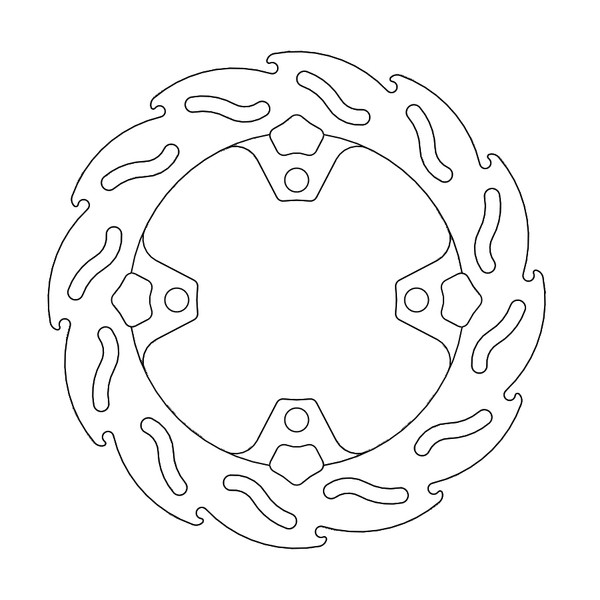 Disque de frein Arrière Moto-Master Flame pour CBR 1000 RR-R Fireblade (20-22) - 110850