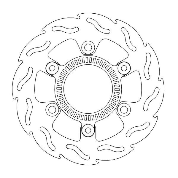 Disque de frein Arrière Moto-Master Flame pour Z 400 (19-23) - 110597