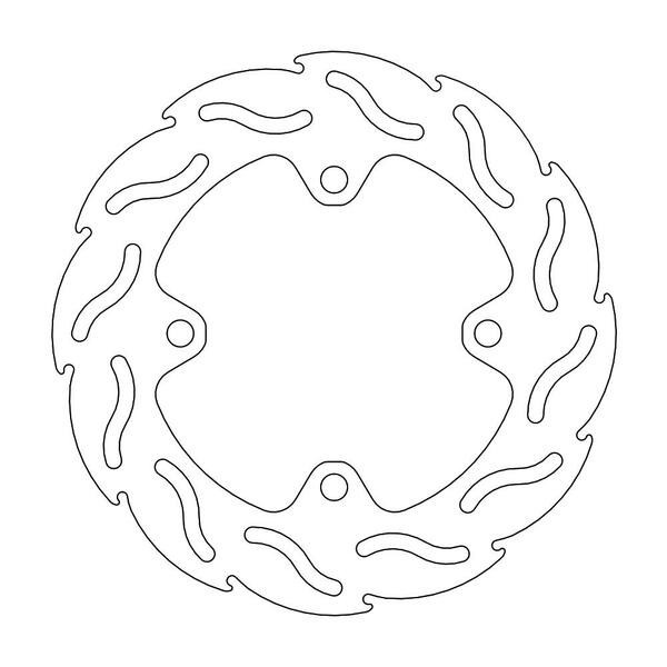 Disque de frein Arrière Moto-Master Flame pour ZX-6R Ninja 636 (19-20) - 110526