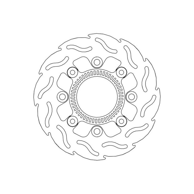 Disque de frein Arrière Moto-Master Flame pour ER-6N ABS (08-16) - 110336 Disque de frein Arrière Moto-Master Flame pour ER-6N ABS (08-16) - 110336