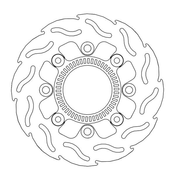 Disque de frein Arrière Moto-Master Flame pour ER-6N ABS (08-16) - 110336