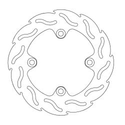 Disque de frein Arrière Moto-Master Flame pour Versys 650 sans ABS (08-14) - 110215