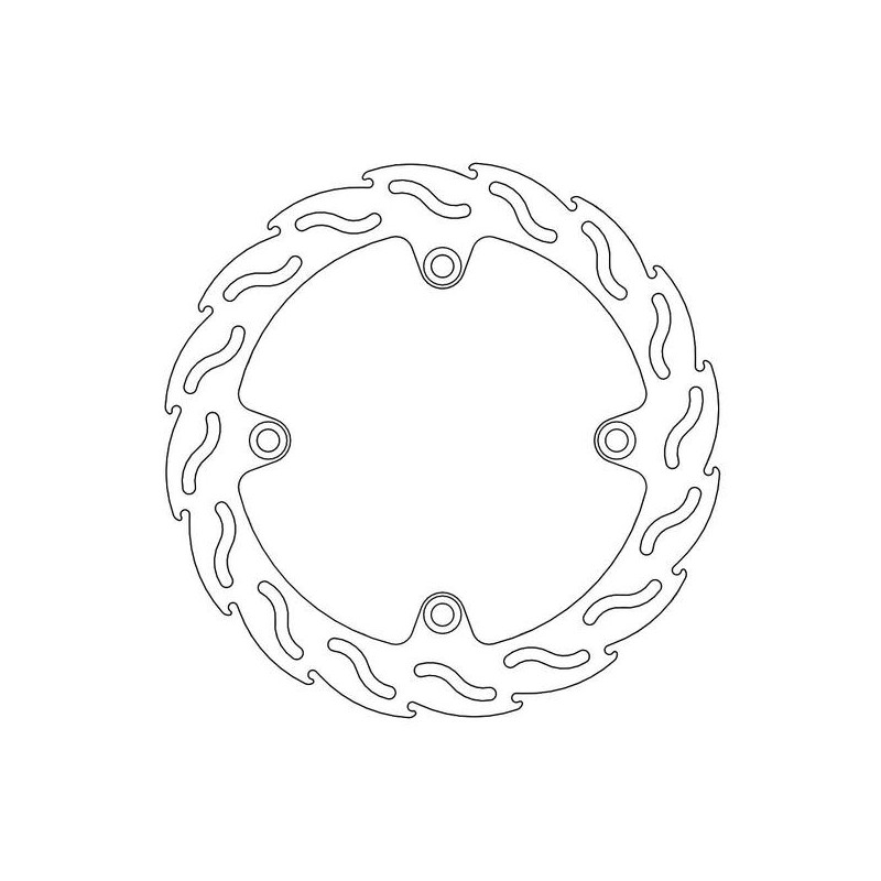 Disque de frein Arrière Moto-Master Flame pour KLV 1000 (04-07) - 110318 Disque de frein Arrière Moto-Master Flame pour KLV 1000 (04-07) - 110318