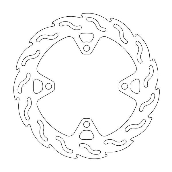 Disque de frein Arrière Moto-Master Flame pour Z 1000 SX sans ABS (11-17) - 110305