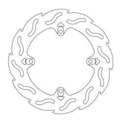 Disque de frein Arrière Moto-Master Flame pour Brutale 675 (12-17) - 110612