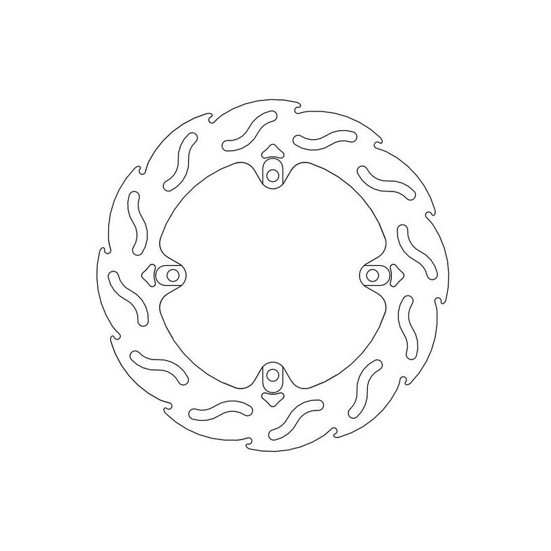 Disque de frein Arrière Moto-Master Flame pour Brutale 675 (12-17) - 110612 Disque de frein Arrière Moto-Master Flame pour Brutale 675 (12-17) - 110612