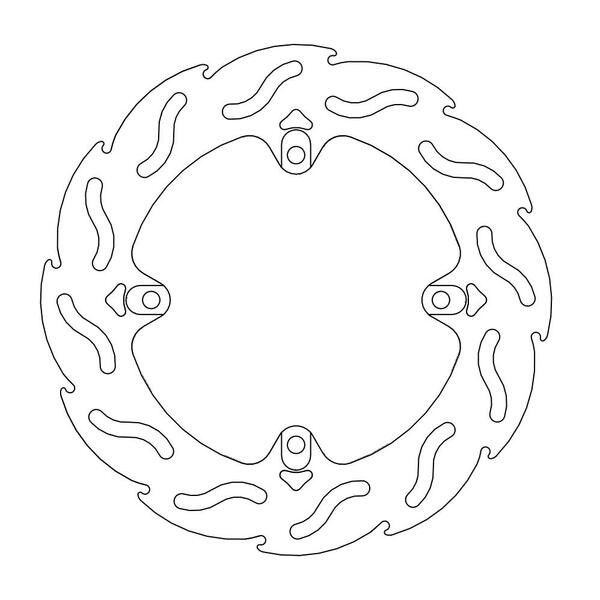 Disque de frein Arrière Moto-Master Flame pour F3 800 (14-19) - 110612