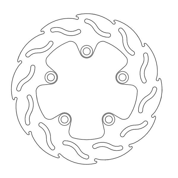 Disque de frein Arrière Moto-Master Flame pour GSX-R 600 (97-16) - 110223