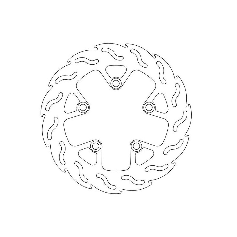 Disque de frein Arrière Moto-Master Flame pour SV 650 sans ABS (99-02) - 110181 Disque de frein Arrière Moto-Master Flame pour SV 650 sans ABS (99-02) - 110181