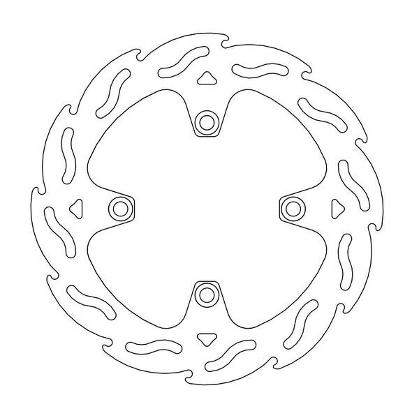 Disque de frein Arrière Moto-Master Flame pour Tiger Sport 1050 sans ABS (13-21) - 110430