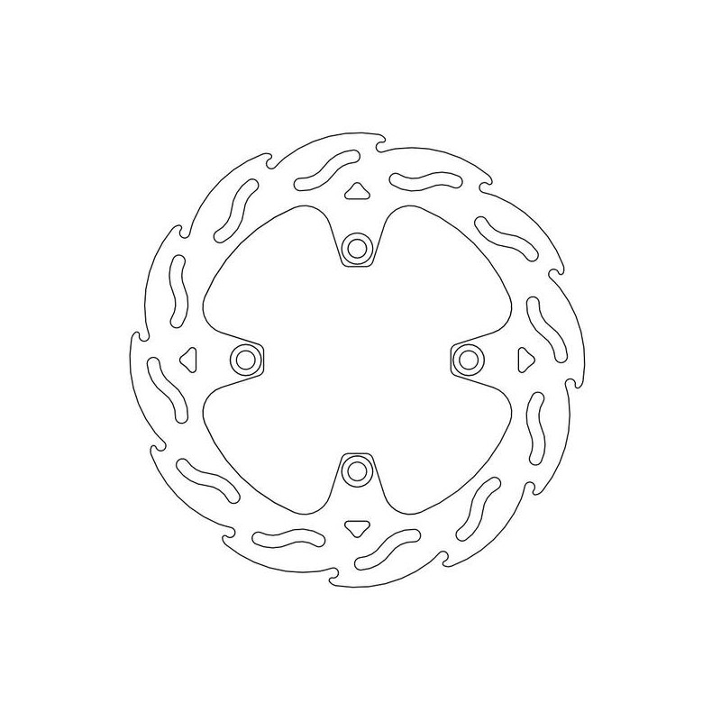 Disque de frein Arrière Moto-Master Flame pour Bonneville 1200 T120 (16-19) - 110684 Disque de frein Arrière Moto-Master Flame pour Bonneville 1200 T120 (16-19) - 110684