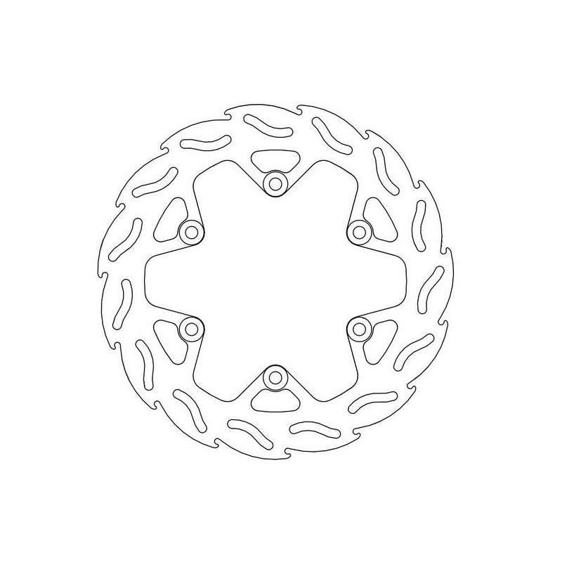 Disque de frein Arrière Moto-Master Flame pour YZF 600 Thundercat (96-00) - 110225 Disque de frein Arrière Moto-Master Flame pour YZF 600 Thundercat (96-00) - 110225