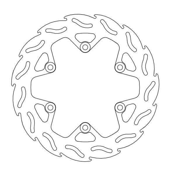 Disque de frein Arrière Moto-Master Flame pour YZF 600 Thundercat (96-00) - 110225