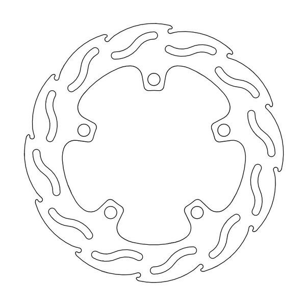 Disque de frein Arrière Moto-Master Flame pour YZF R1 (04-24) - 110266