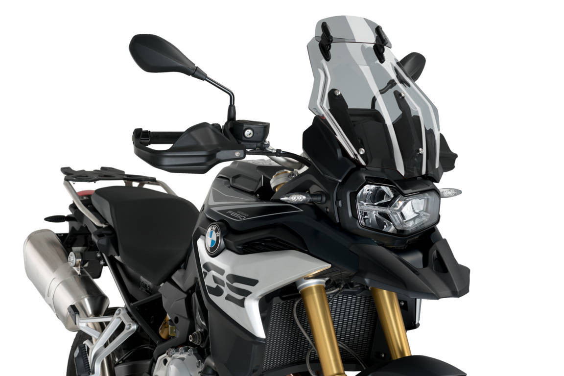 Bulle Puig Touring avec Déflecteur Fumé Clair pour F 850 GS et Adventure (18-23) équipée de la bulle Touring d'origine