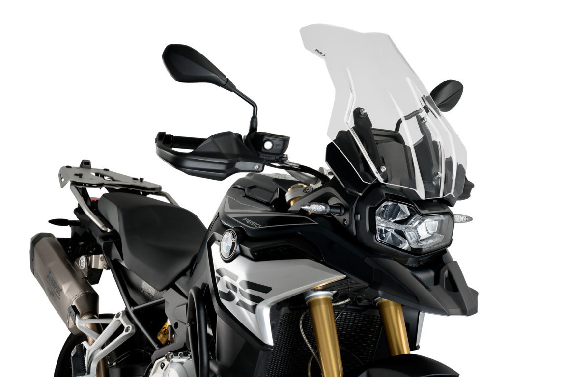 Bulle Puig Touring Plus pour F 850 GS et Adventure (18-23) équipée de la bulle Touring d'origine