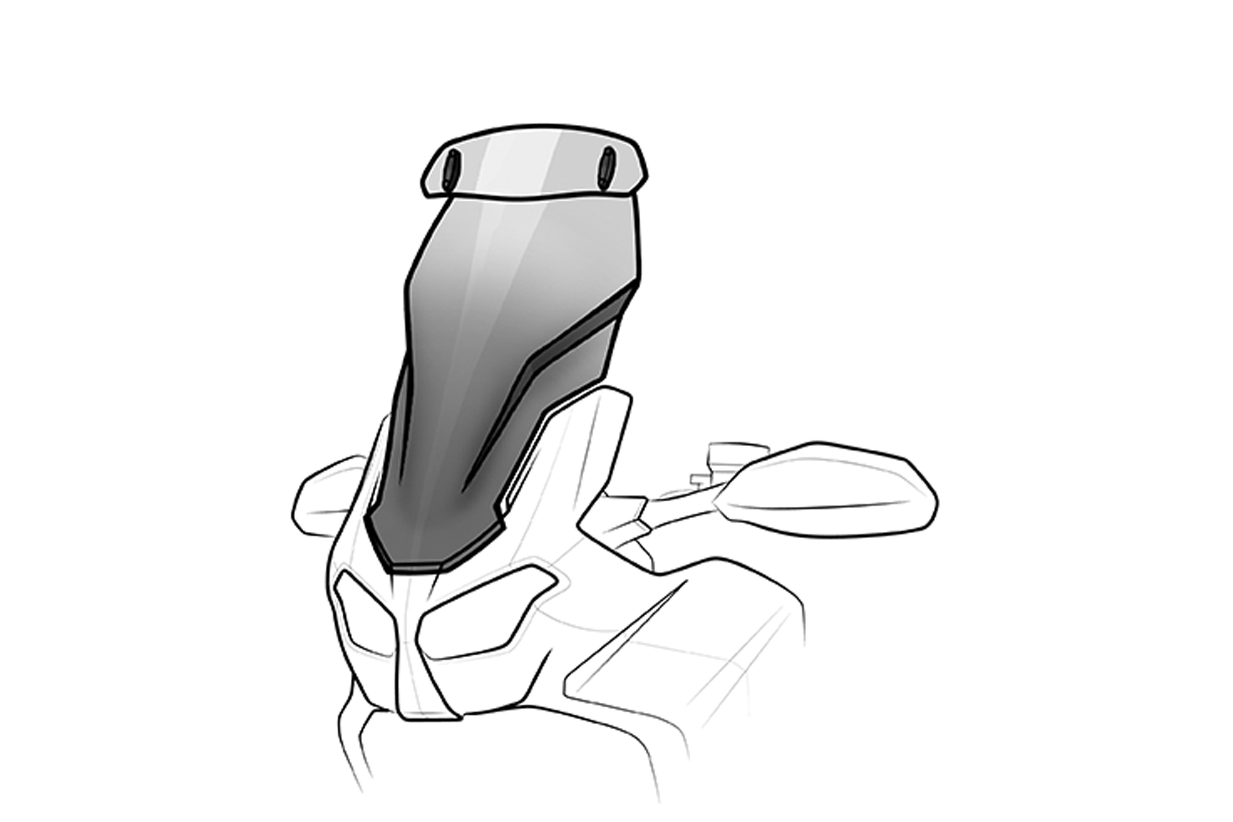 Bulle Puig Touring Plus avec Déflecteur Fumé Clair pour F 750 GS (18-23) équipée de la bulle Touring d'origine