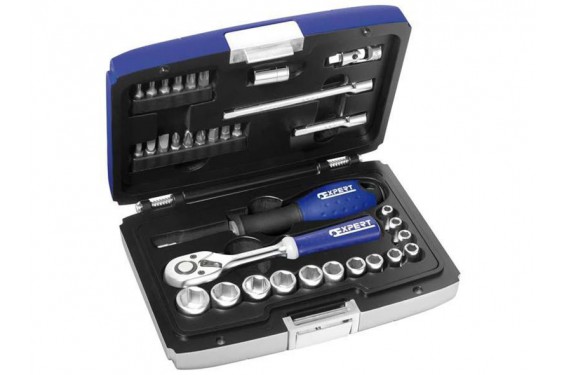 Coffret Douilles et Cliquet 1/4" Expert Stanley