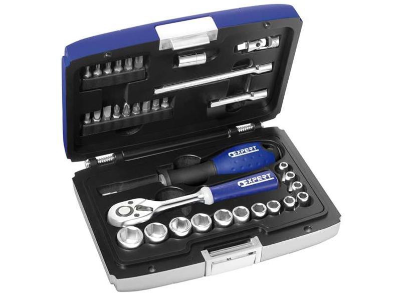 Coffret Douilles et Cliquet 1/4" Expert Stanley