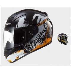 Casque Moto LS2 FF352 ROOKIE ONE Noir - Orange