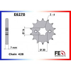Kit Chaine Moto FE pour MT-125 (20-23)