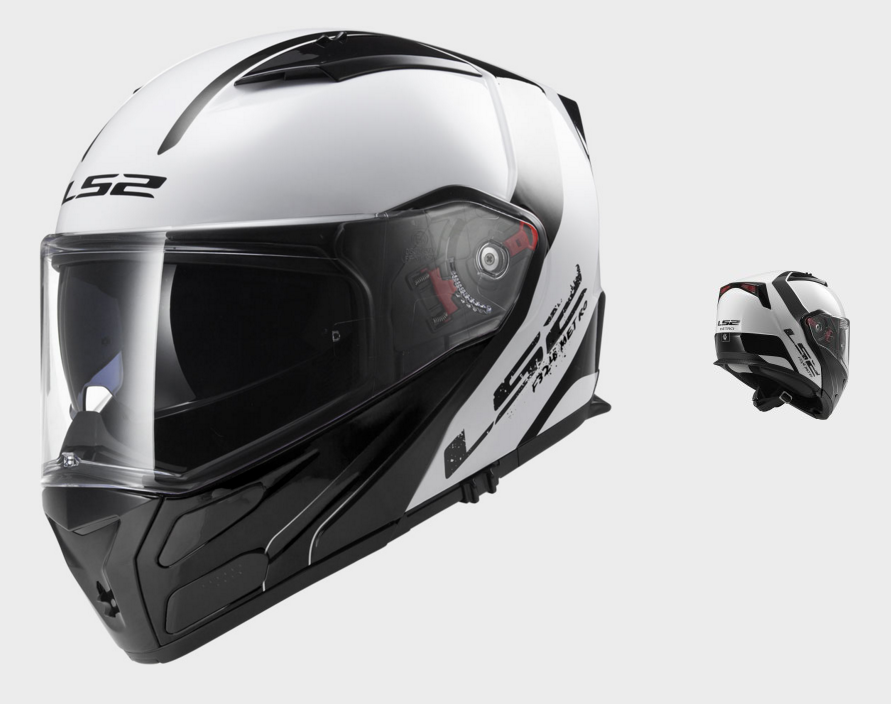 Casque Moto Modulable LS2 FF324 METRO RAPID Noir - Blanc