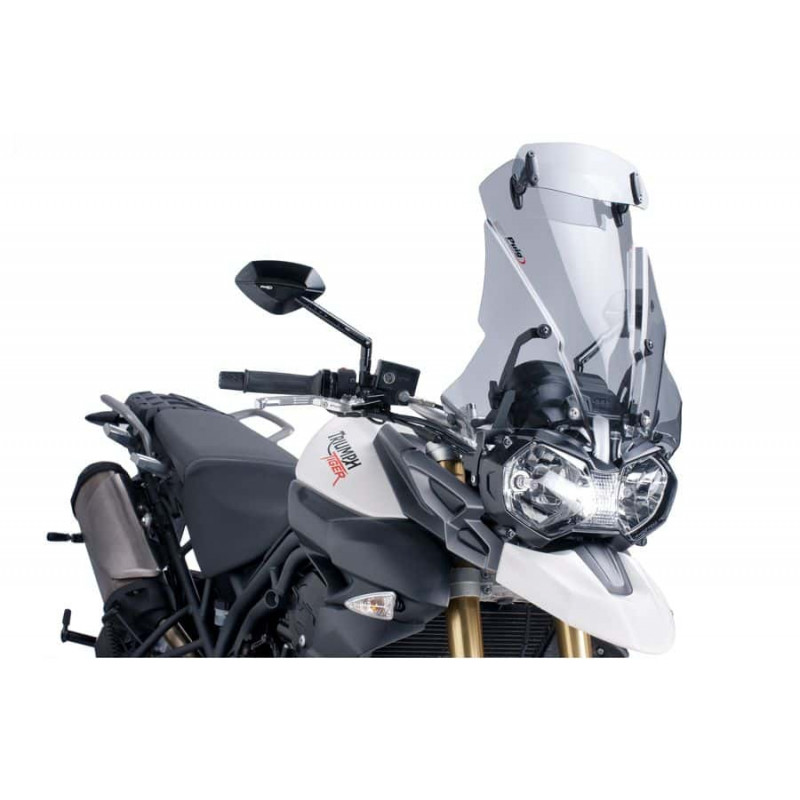 Bulle Puig Touring avec Déflecteur Fumé Clair pour Tiger 800 XC et XR (11-17) Bulle Puig Touring avec Déflecteur Fumé Clair pour Tiger 800 XC et XR (11-17)