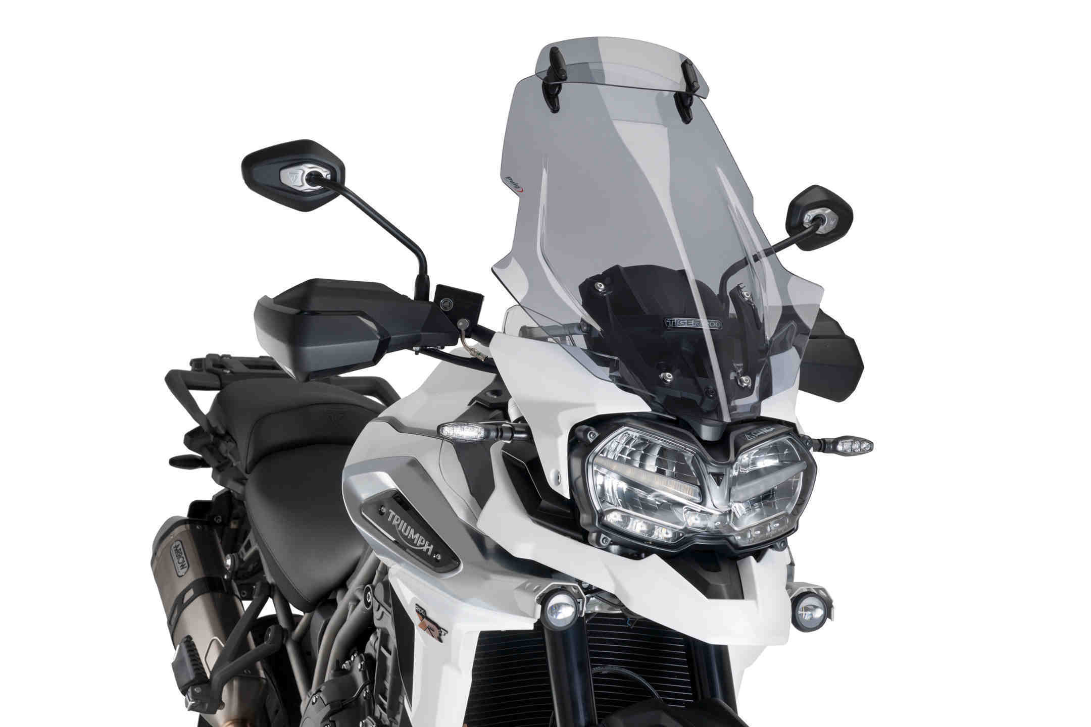 Bulle Puig Touring avec Déflecteur Fumé Clair pour Tiger Explorer 1200 Tous modèles (18-20)
