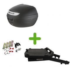 Pack Shad Top Case + Support pour Piaggio MP3 125 Yourban (11-18)