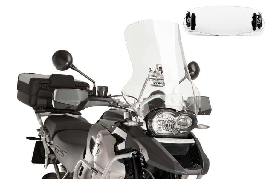 Bulle Puig Touring avec Déflecteur "Clip On" pour R 1200 GS (04-12)