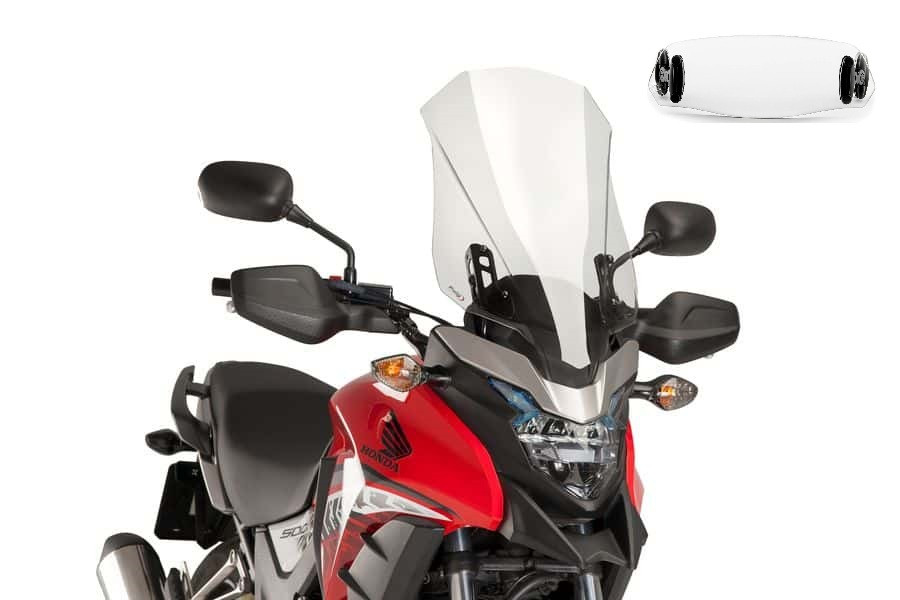 Bulle Puig Touring avec Déflecteur "Clip On" pour CB 500 X (16-23)
