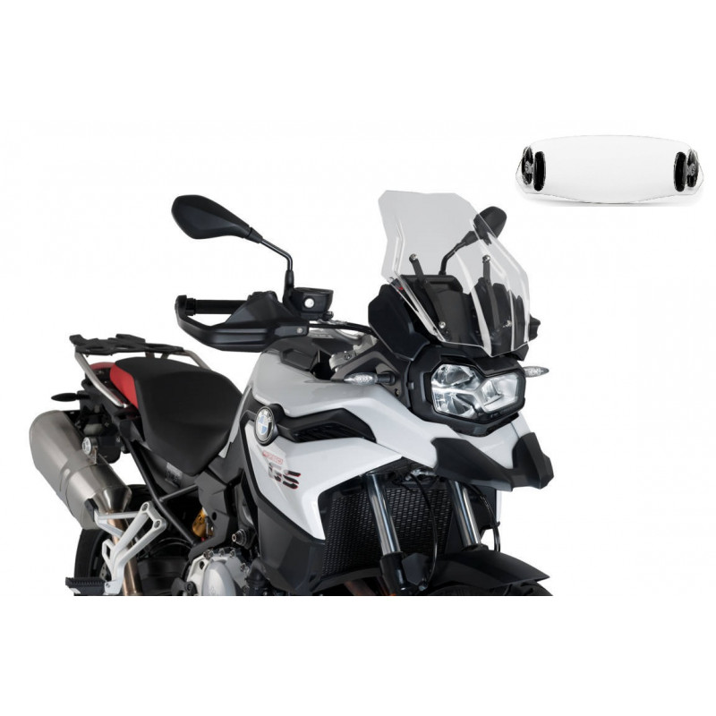 Bulle Puig Touring avec Déflecteur "Clip On" pour F 850 GS et Adventure (18-23) équipée de la bulle Sport d'origine Bulle Puig Touring avec Déflecteur "Clip On" pour F 850 GS et Adventure (18-23) équipée de la bulle Sport d'origine