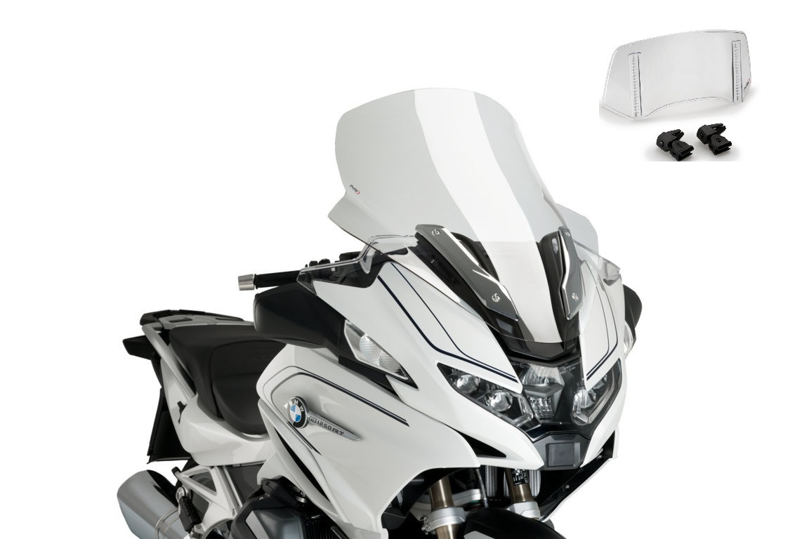 Bulle Puig Touring avec Déflecteur "Clip On" pour R 1250 RT (21-23)