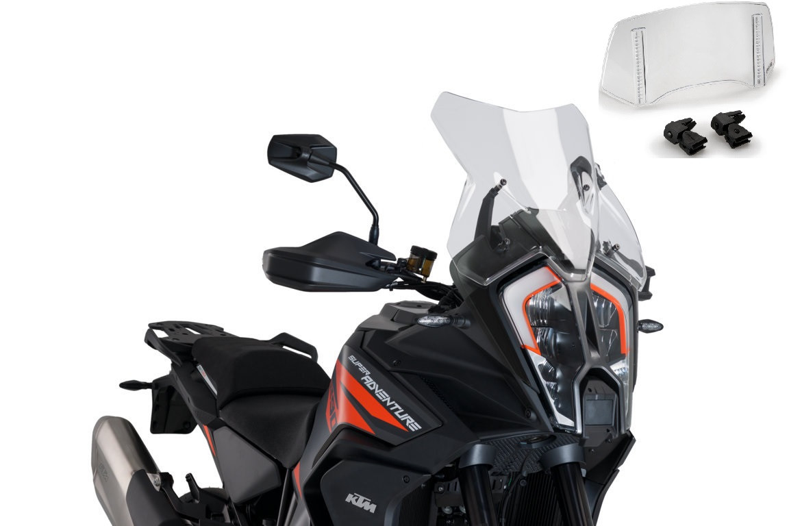 Bulle Puig Touring avec Déflecteur "Clip On" pour 1290 Super Adventure R et S (21-23)