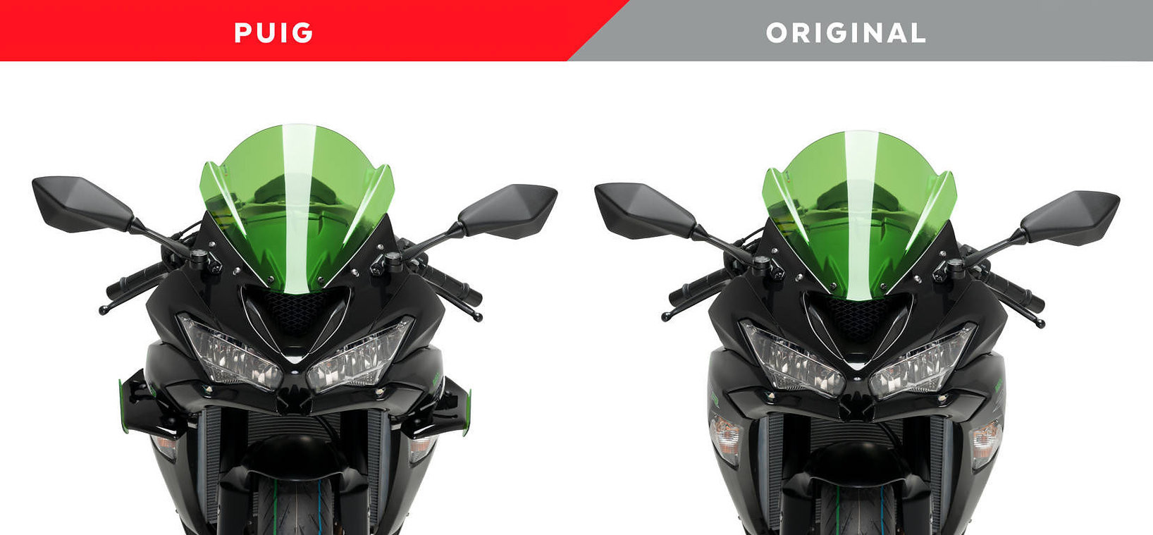 Aileron Latéral Downforce Sport Puig pour Kawasaki ZX-6R 636 Ninja (19-21)