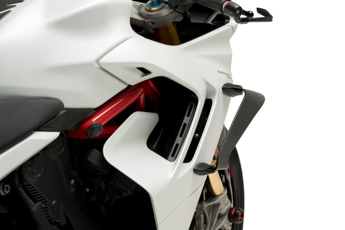 Ailerons Latéraux (winglets) Pour Moto Sportive - Compatible Yamaha R1/R3/R25, Kawasaki Ninja 400/Z900, Honda CBR650 - 2 Pièces Noires