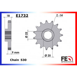 Kit Chaine Moto FE pour Ducati 1200 Monster (14-21)