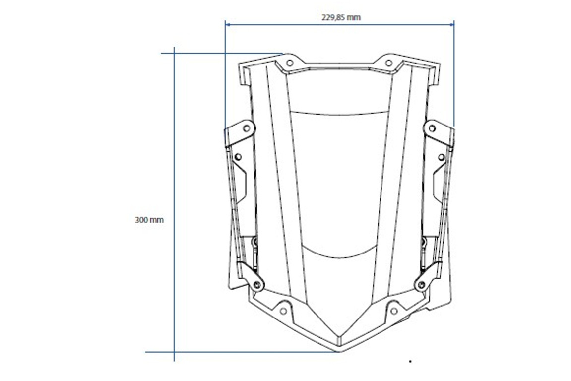 Système de Réglage Électronique de Pare-Brise Puig pour F 850 GS Adventure (18-23)