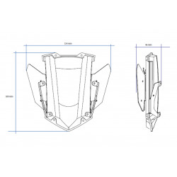 Système de Réglage Électronique de Pare-Brise Puig pour Tracer 900 et GT (18-20)