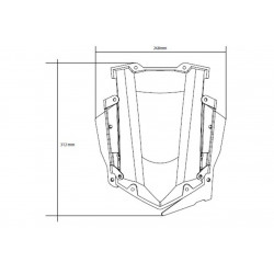 Système de Réglage Électronique de Pare-Brise Puig pour F850 GS (18-23)