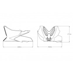 Sabot Moteur Puig pour Monster 937 (21-23)