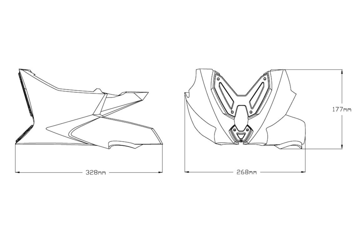 Sabot Moteur Puig pour Monster 937 (21-23)