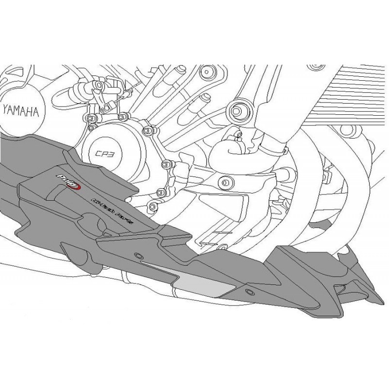 Sabot Moteur Puig pour Z 650 (17-19) Sabot Moteur Puig pour Z 650 (17-19)