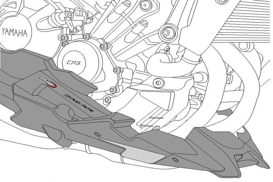 Sabot Moteur Puig pour Z 650 (17-19)